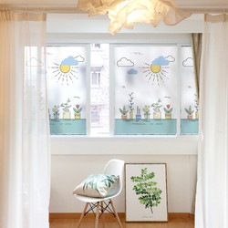 浪漫满屋 玻璃贴纸磨砂玻璃贴膜装饰客厅