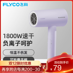 FLYCO 飞科 FH6277 电吹风 紫色