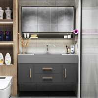  顾家家居 KUKA G-06262 浴室柜组合 暮月灰 100cm