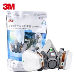 3M 620E 防毒面具 6200+6001七件套 (含2片过滤棉)