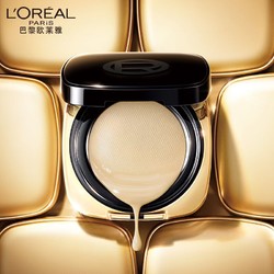 L'OREAL PARIS 巴黎欧莱雅 欧莱雅（LOREAL）幻亮无瑕轻垫粉底液101自然白皮 13g（柔光妆效 水滴粉扑）