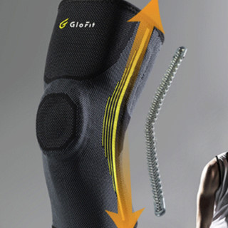 GloFit 激飞 中性护膝 GFHX021 黑色 M 单只装