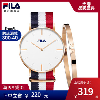 FILA 斐乐 手表情侣表官方正品学生休闲简约欧美石英男女腕表6028