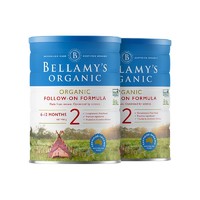 88VIP：BELLAMY'S 贝拉米 有机婴幼儿配方奶粉 2段 900g*2罐