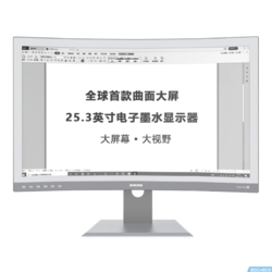 DASUNG 大上科技 Paperlike U 25.3英寸曲面墨水屏显示器(无前光，有线连接)