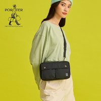 PORTER INTERNATIONAL PORTER人字纹布多夹层信封型耐磨尼龙布女用单肩包斜挎包腰包胸包