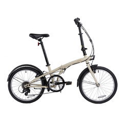 DECATHLON 迪卡侬 TILIT 120 ADJ 折叠自行车 8758429  浅白垩灰 20英寸 6速