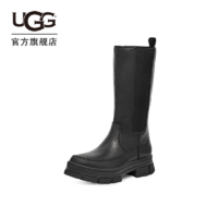 UGG 2022冬季新款女士靴休闲舒适中筒纯色拉链切尔西高帮靴1133881
