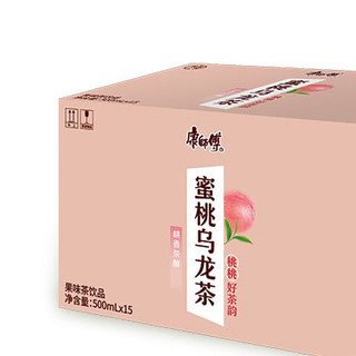 康师傅 桃香茶醇 蜜桃乌龙茶 500ml*30瓶