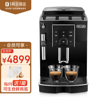 德龙（Delonghi）咖啡机 意享系列全自动咖啡机 家用 意式15Bar泵压 欧洲原装 手动卡布奇诺 ECAM23.129.B