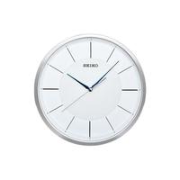 SEIKO 精工 QXA688S 简约静音挂钟 银色 12英寸
