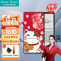 Hisense 海信 Hi Reader电纸书墨水屏护眼阅读器6.7英寸玻璃盖板 （4GB+64GB）金属灰+万福猫保护套套装