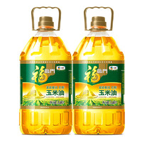 福临门 非转基因压榨一级黄金产地玉米胚芽油3.68L*2桶健康食用油