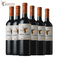 MONTES 蒙特斯 天使荣耀 空加瓜谷阿帕塔洒庄干型红葡萄酒 6瓶*750ml套装