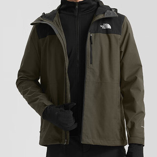 THE NORTH FACE 北面 男子三合一冲锋衣 NF0A81RO-35P 绿色 XL