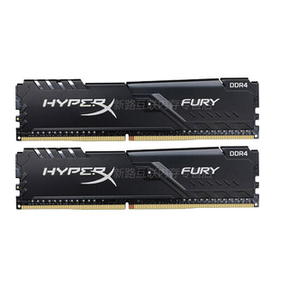 Kingston 金士顿 Fury系列 DDR4 2400MHz 台式机内存 马甲条 黑色 32GB 16GB