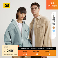 CAT 卡特彼勒 卡特2022秋季新款男女同款户外休闲时尚宽松纯棉长袖衬衣衬衫