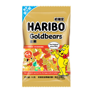 HARIBO 哈瑞宝 金熊橡皮糖 混合水果味 100g