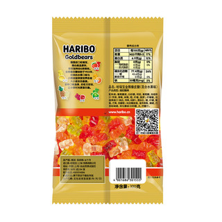 HARIBO 哈瑞宝 金熊橡皮糖 混合水果味 100g