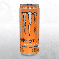 MOZA 魔爪 可口可乐 Monster 魔爪 无糖柑橘味 维生素能量 运动饮料 330ml*12罐 整箱