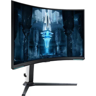 SAMSUNG 三星 S32BG854NC 32英寸 曲面 FreeSync 显示器（3840×2160、240Hz、95％DCI-P3、HDR2000）