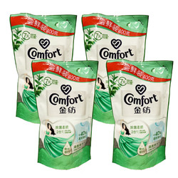 Comfort 金纺 草木清香型衣物护理柔顺剂400ml*4袋 去静电