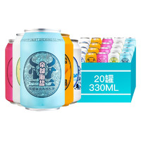 牛啤堂啤酒NBeer 精酿 听装 帝都海盐 K2 芒果群 世涛/古斯酸/小麦等啤酒 20罐5款组合+冰川杯*2