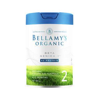 BELLAMY'S 贝拉米 白金版有机A2奶粉2段 6-12个月 800g/罐