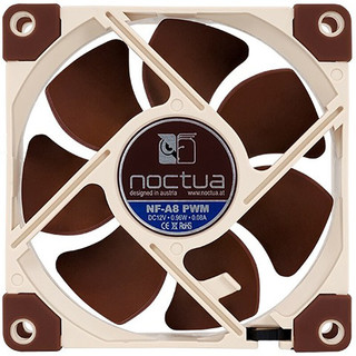 noctua 猫头鹰 NF-A8 PWM 80mm 机箱散热风扇 棕色 单个装