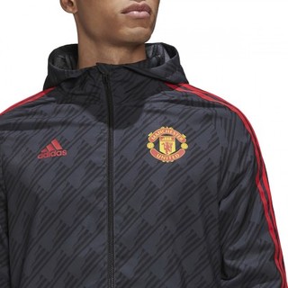 adidas 阿迪达斯 MUFC DNA WB 男子运动夹克 HE6650 灰色 XXL