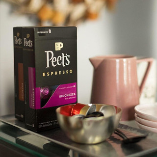 Peet's COFFEE Nespresso适配咖啡胶囊 胶囊咖啡（8+9+10+搪瓷杯） 30颗