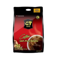 G7 COFFEE 中原G7黑咖啡速溶无蔗糖纯黑咖啡0脂防学生提神醒脑越南进口黑咖