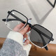 Erilles 正方形TR90素颜眼镜框+ 1.56急速变色高清镜片