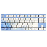 VARMILO 阿米洛 满天星 87键 有线机械键盘 蓝白色 樱花粉轴静电容V2