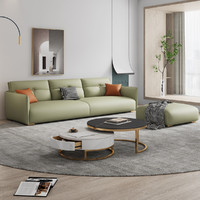 几度 意式极简小户型三人乳胶科技布艺沙发轻奢简约现代客厅组合网红款