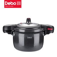 Debo 德铂 DEP-828 压力锅(20cm、4.5L、铝合金、红色)