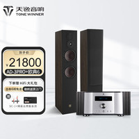 TONEWINNER天逸(Winner)AD-3PRO 合并式功放2.0声道 发烧级大功率功放 家庭音箱套装HiFi音响 套装四:AD3PRO+达尼欧典6 MK2