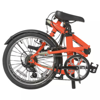 DECATHLON 迪卡侬 折叠自行车 8586811 橙红色 20英寸 7速