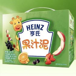 Heinz 亨氏 果泥 宝宝辅食果泥营养120g*14袋 礼盒装