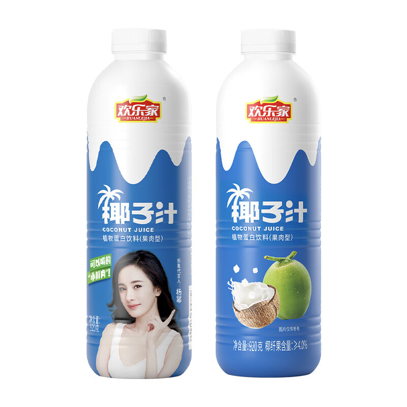 HUANLEJIA 欢乐家 果肉型 椰子汁 植物蛋白饮料