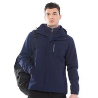 TECTOP 探拓 情侣款三合一两件套男登山服防寒保暖户外服抓绒内胆滑雪服 男款藏青 L