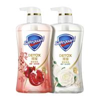 Safeguard 舒肤佳 排浊沐浴露套装 (焕肤红石榴540ml+柔护山茶花540ml)