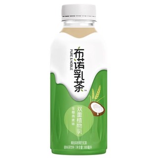 统一 布诺乳茶 生椰燕麦味 植物乳茶 燕麦加椰 双重植物乳 380毫升*6瓶 整箱装