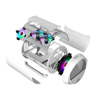 玩嘉 WJCOOLMAN 元气弹 ATX圆形机箱