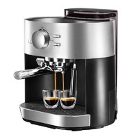 ACA 北美电器 意式咖啡机家用商用全半自动小型蒸汽式奶泡15帕泵压