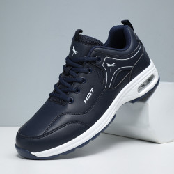 reddragonfly红蜻蜓男鞋秋冬皮面男士运动休闲鞋气垫增高旅游鞋男爸爸