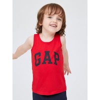Gap 盖璞 男幼童LOGO背心859637夏季2022新款儿童装无袖T恤 红色 110cm(4岁)尺码偏小，建议选大一码