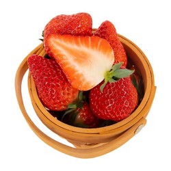 鑫久盈 丹东草莓99红颜奶油 3斤大果 25g-55g
