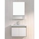  PLUS会员：diiib 大白 小方糖陶瓷一体盆浴室柜-普通镜柜款 600mm　