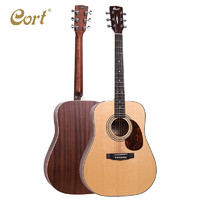 PLUS会员：CORT Earth 70 单板民谣吉他 41英寸 原木色 官方标配+琴包+调音器等全套